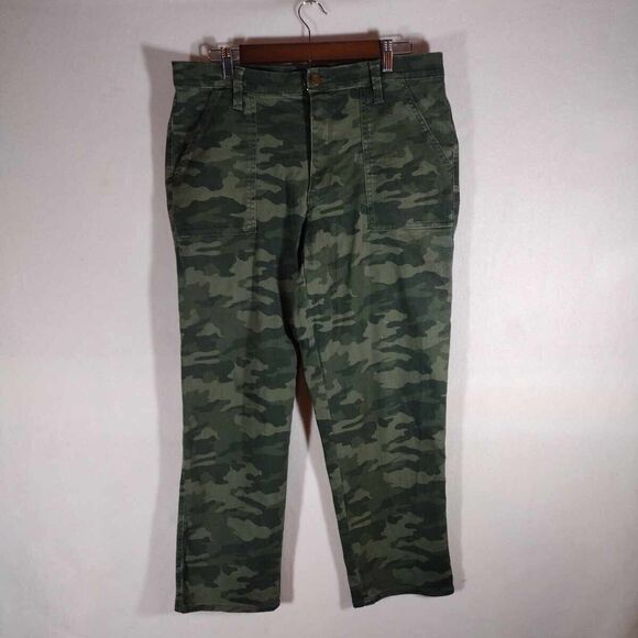 Universal Thread Pants - New Women's 14/32 Camo Crop High Rise Straight Jeans Pants By Universal Thread